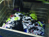 Figure 9 - Clothing shredded by rotary cutter