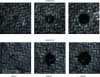 Figure 13 - Optical micrographs showing the state of damage of a 2D SiC/SiC composite impacted at different increasing energies (0.65, 1.31 and 2.53 joules respectively). Impact is achieved using a drop tower equipped with an impactor (Photo LCTS)