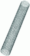 Figure 1 - Digital image of an ideal single-walled carbon nanotube (after C. Ewels)