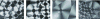 Figure 2 - PyC laminar rough, from left to right (LR), regenerated (LRe), smooth (LL) and dark (LS) in MOLP crossed polarizer and analyzer