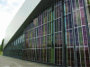 Figure 6 - Facade of the SwissTech Convention Center (Lausanne) covered with Grätzel's TiO2-based photovoltaic cells (© Delphine Schaming).