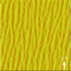 Figure 9 - The initially straight steps on the vicinal surface of the silicon spontaneously develop patterns in the form of nanometer-sized "zigzags".