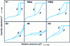 Figure 6 - IUPAC classification of the various hysteresis loops observed [2].