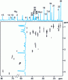 Figure 21 - Molecule 13. 2D HETCOR card