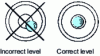 Figure 10 - Level air bubble centering