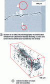 Figure 25 - Microtomographic detection of microdefects in a fatigue-tested aluminum-based aerospace alloy [49].