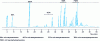 Figure 18 - Analysis of aliphatic amines by gas chromatography on apolar capillary columns in temperature programming (from [24])