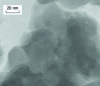 Figure 4 - TEM electron micrograph of a bone turquoise sample from the mineralogical collection of the Muséum national d'histoire naturelle.