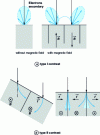 Figure 11 - Origin of type I and II magnetic contrasts