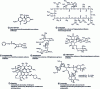 Figure 6 - Structure and properties of some active ingredients obtained by fermentation