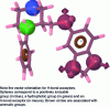 Figure 7 - Pharmacophoric functions, according to Phase software, present on a derivative, paroxetine