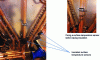 Figure 4 - Heat exchanger with insulated surface temperature probes: on this industrial system, the various measurement points can be viewed under black insulation. These measurements are used to optimize system regulation.