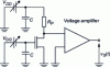 Figure 25 - MOS transistor bias diagram for measurements using the voltage amplifier