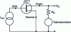 Figure 35 - Field-effect transistor and galvanometer assembly, with noise current generator