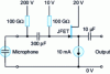 Figure 17 - Simplified preamplifier for condenser microphone