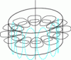 Figure 30 - Magnetic and electric field lines in WGH mode6,0,0