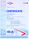 Figure 2 - ISO 9001 certificate