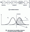 Figure 16 - Broadband detector (BL ) and the ratio between the probability of source detection and that of a false alarm