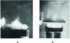 Figure 5 - Transducer generating a spray of cavitation bubbles