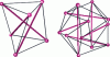 Figure 5 - Two elementary systems: the simplex and the expanded octahedron