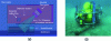 Figure 12 - (a) Numerical model of the UNCOSS neutron interrogation system, (b) submarine docking above an aerial bomb.