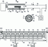 Figure 3 - Two of the reactors proposed by Suntola in his 1983 patent. Top: temporal approach. Bottom: spatial approach. For more information on numbered references, please refer to the original patent [2].