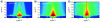 Figure 20 - In situ GISAXS image for a porous silica film before deposition (a), after 4 cycles (b) and after 14 cycles (c) of ALD growth of ZnO from DEZ and H2O (Reproduced from [14], © (2014) American Vacuum Society)