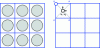 Figure 3 - 2D square" network: real structure and homogenized mesh (source: Sigrist-Broc, Techniques de l'Ingénieur, BM 5 202)