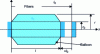 Figure 20 - Schematic diagram of McKibben actuator (l0: initial length, l: length after contraction)