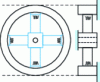 Figure 13 - Maltese Cross" sensor (after http://www.lirmm.fr/manifs/UEE/docs/slides/Hannaford3.pdf)