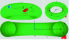 Figure 7 - Representation of the installation of the car on the torus