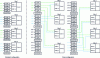 Figure 13 - Wiring diagrams for the configurations studied