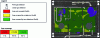 Figure 12 - Gas detection coverage map of an offshore platform module