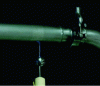 Figure 4 - Conductor discharge spark on a pneumatic conveying line