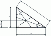 Figure 8 - Center of gravity of a right-angled triangle