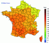 Figure 2 - Cumulative sunshine duration from September 1 to October 20 2014 (source Fond de Carte © IGN)