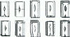 Figure 14 - Different models of diamond tiles manufactured from 1900 onwards (© ETI)