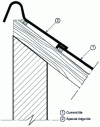 Figure 21 - Ridge head with special clay ridge tile