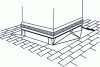 Figure 64 - Discontinuous penetration with saddlebags and side corridors (traditional solution) (© ETI)