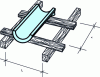 Figure 10 - Discontinuous support: laying on wooden battens reserved for tenon tiles