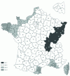 Figure 26 - Map of wind zones designated as "wind regions" in the DTU roof tiles.