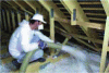 Figure 12 - Loose-fill blown-in attic insulation (source: Isover)