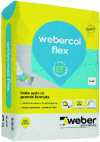 Figure 13 - Adhesive for the most demanding substrates: underfloor heating, facades, crawl spaces, swimming pools... (source: Weber)