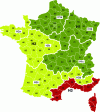 Figure 1 - France's climate zones (source: French Ministries of the Environment and Housing)