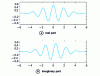 Figure 6 - Real and imaginary parts of the Morlet wavelet for  = 1 and  = 5