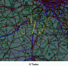 Figure 51 - Example of a raw visualization of an MTI mode with an airborne radar (© Thales)