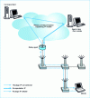 Figure 9 - Interaction between Mobile IP and Cellular IP