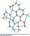 Figure 4 - Schematic representation of a-C:H DLC structure