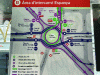 Figure 3 - Organization of an exchange hub for the Xarxa bus network (credit: Julien de Labaca)