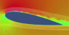 Figure 34 - Example of LES simulation for a load-bearing profile (source: Cédric Leblond, Naval Group)